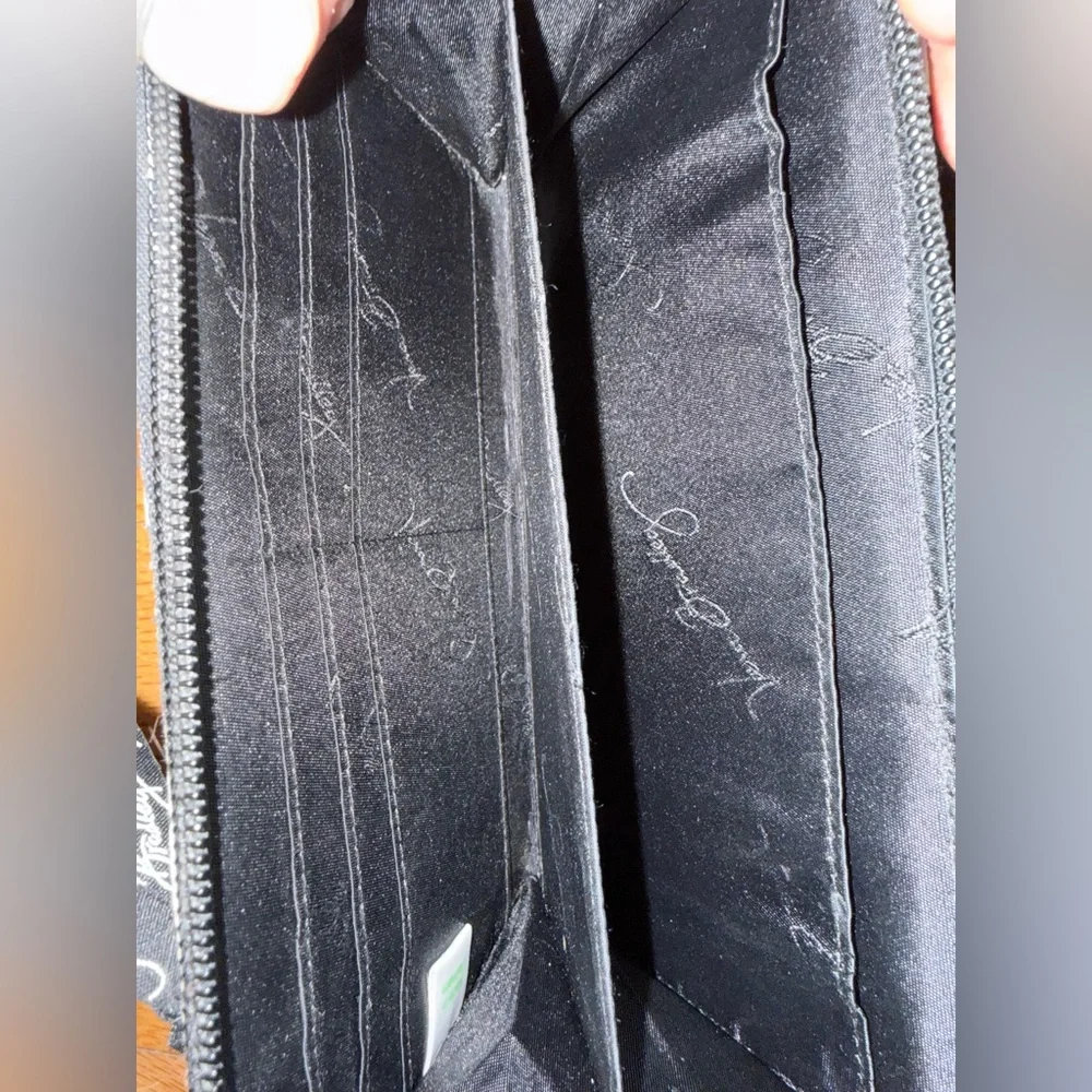 Vera Bradley Black and Tan Quilted Wallet - Picture 6 of 8